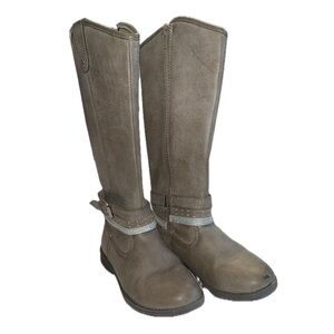 Kohl's Brown Tall Boots with Strap Accent Size 1